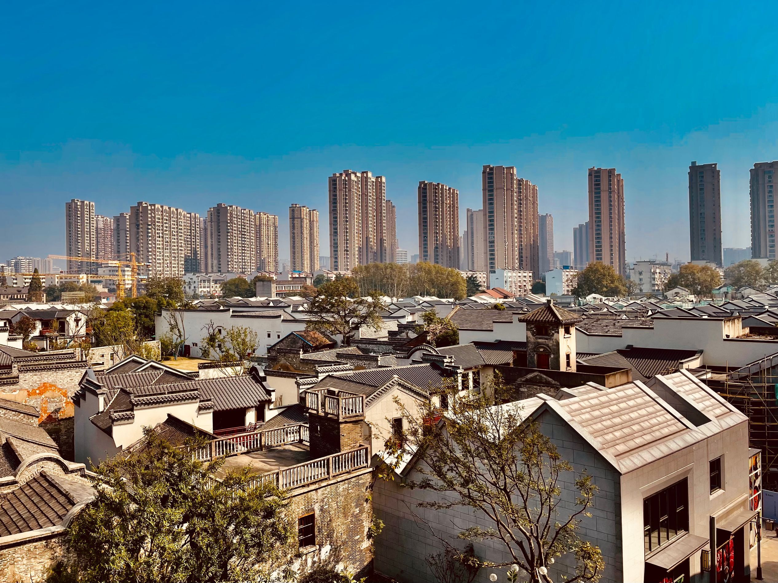 芜湖市古城全景图片图片