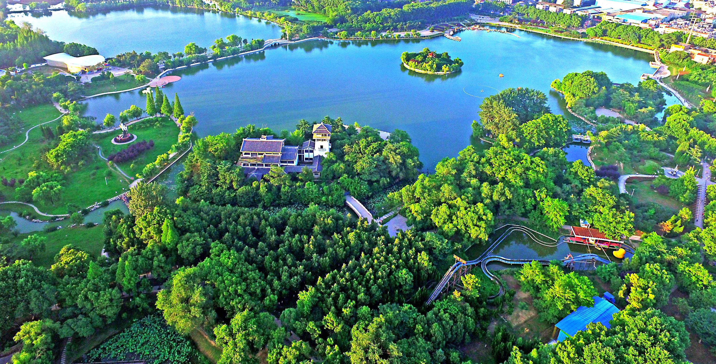 淮南龙湖公园现状图片